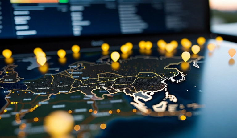 Geo-targeted OOH campaign planning map